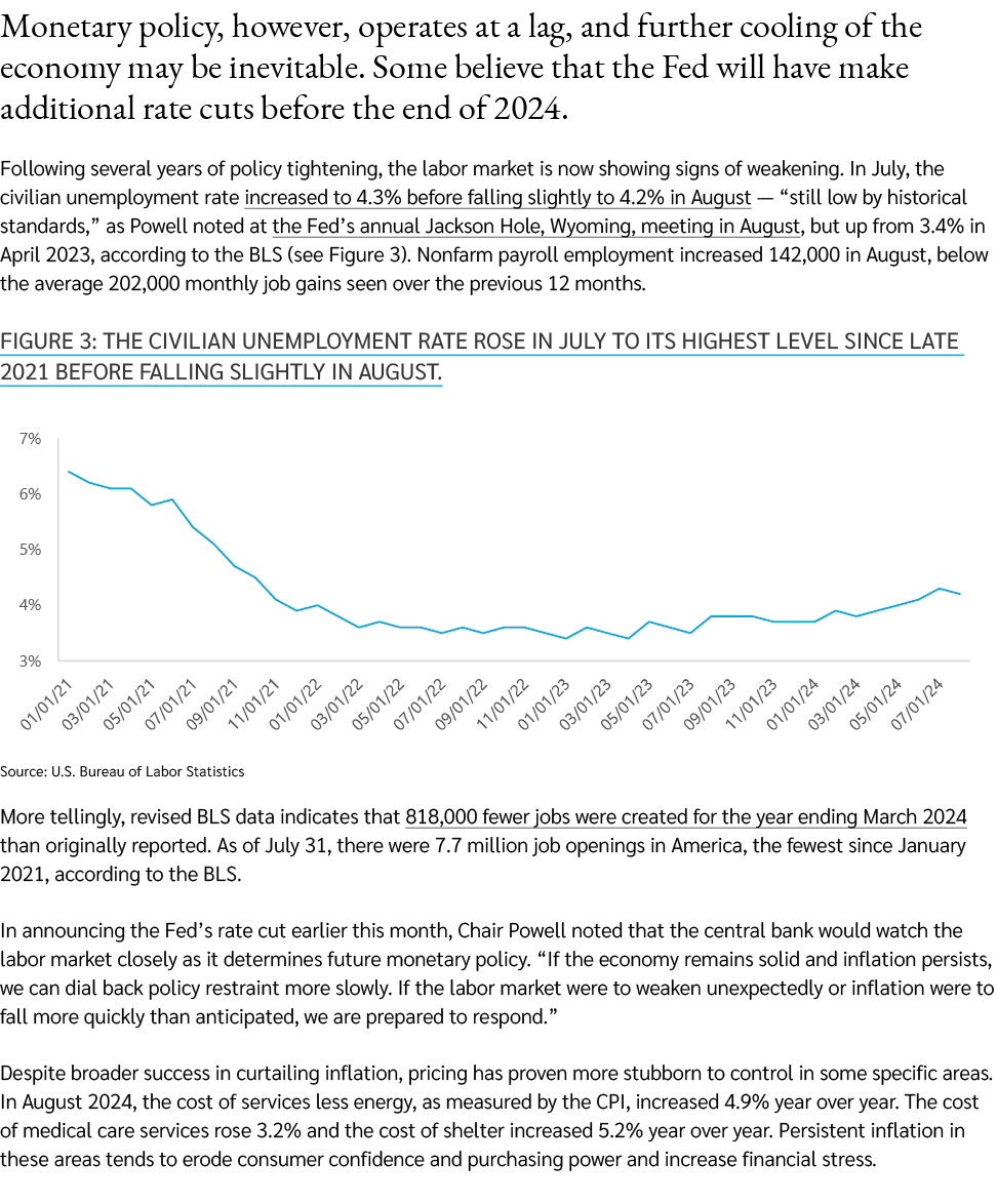 Monetary policy, however, operates at a lag, and further cooling of the economy may be inevitable. Some believe that ...